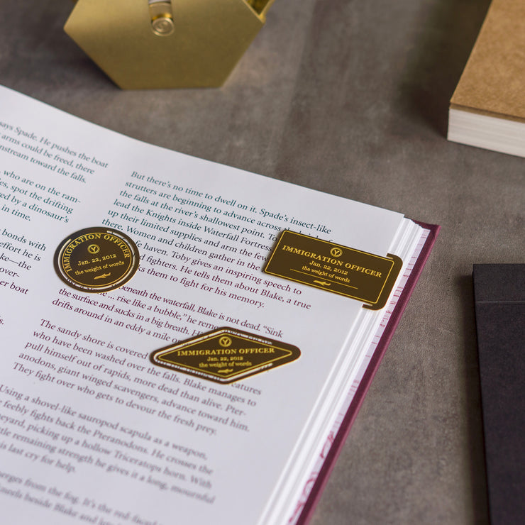 Classic Reflect-Bookmark Set(Brass)