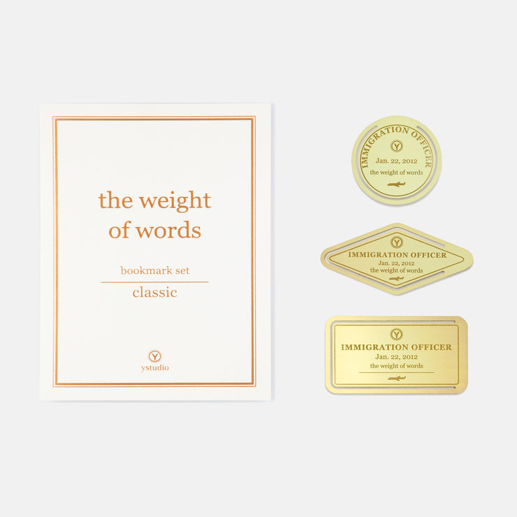 Classic Reflect-Bookmark Set(Brass)